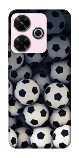 Чехол на Xiaomi Poco M6 4G Футбольные мячи фото 1 из 1