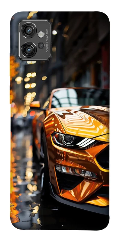Чохол на Motorola Moto G32 Golden sports car фото 1 з 1