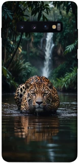 Чехол на Samsung Galaxy S10+ Leopard in water фото 1 из 1