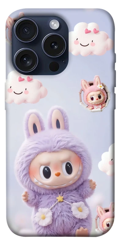 Чохол на Apple iPhone 15 Pro (6.1") Labubu & clouds фото 1 з 1
