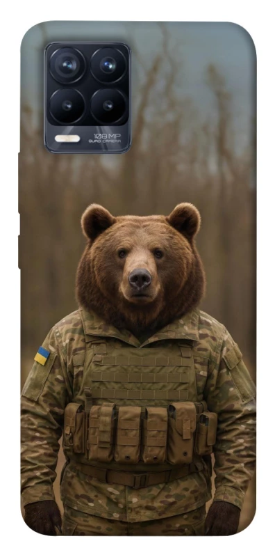 Чехол на Realme 8 Медведь защитник фото 1 из 1