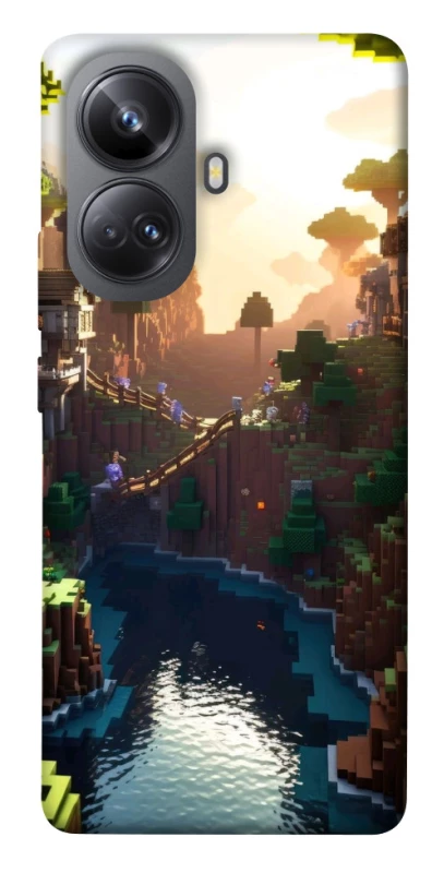 Чохол на Realme 10 Pro+ Minecraft sunset фото 1 з 1