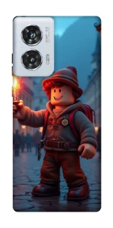 Чехол на Motorola Edge 50 Fusion Roblox Fire Logo Blue Flames фото 1 из 1