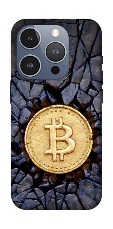Чехол на Apple iPhone 16 Pro Bitcoin cracks фото 1 из 1