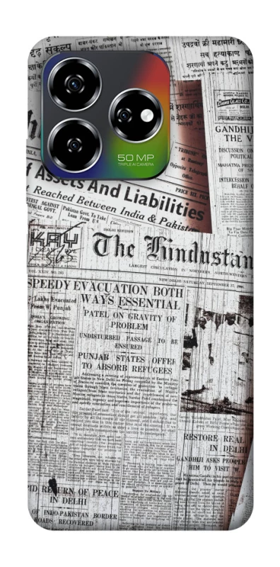 Чохол на ZTE Nubia V60 Газети фото 1 з 1