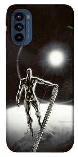 Чехол на Motorola Moto G41 Серебряный сёрфер фото 1 из 1