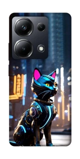 Чехол на Xiaomi Poco M6 Pro 4G Cyber cat фото 1 из 1