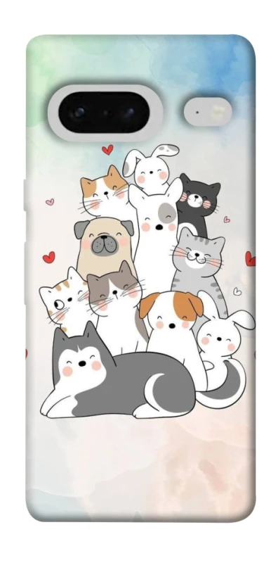 Чохол на Google Pixel 7 Funny Pets ver.2 фото 1 з 1
