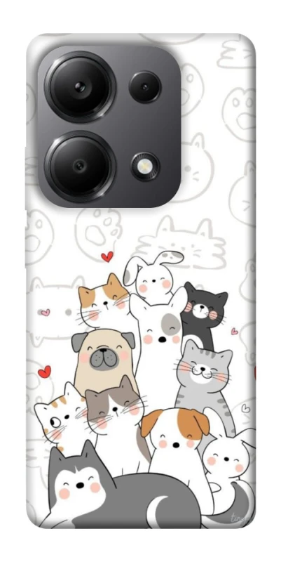 Чохол на Xiaomi Redmi Note 13 Pro 4G Funny Pets фото 1 з 1