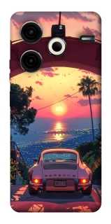 Чехол на TECNO Pova 6 Neo (LI6) Porsche at sunset фото 1 из 1