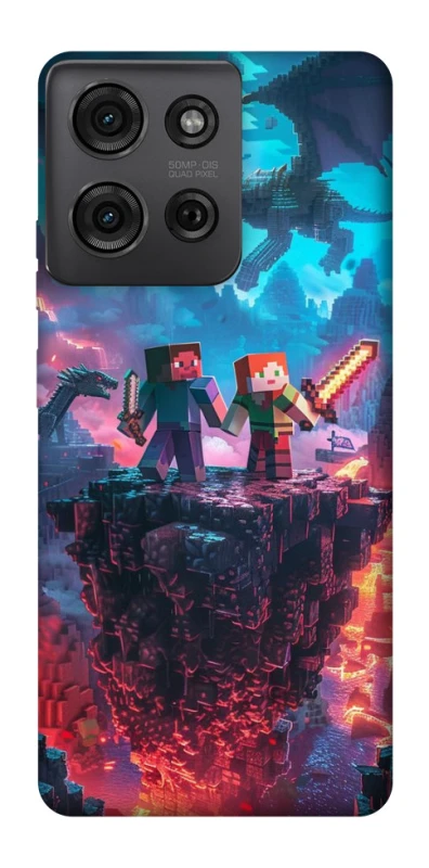 Чохол на Motorola Moto G75 Minecraft v3 фото 1 з 1