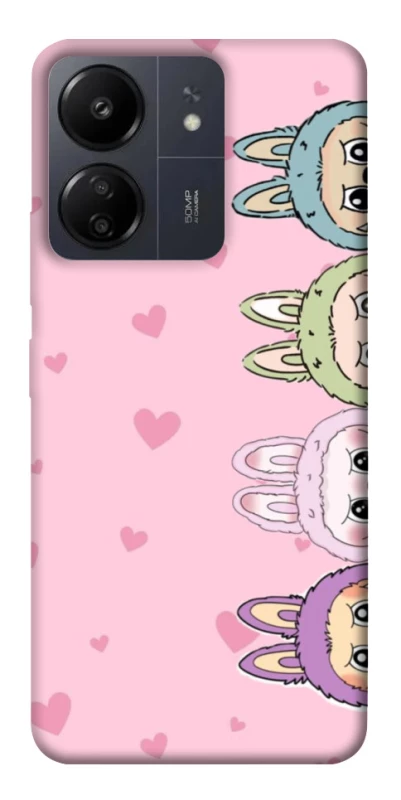 Чохол на Xiaomi Poco C65 All Labubu 4 фото 1 з 1