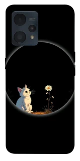Чехол на Realme 9 4G / 9 Pro+ Cat and flower фото 1 из 1