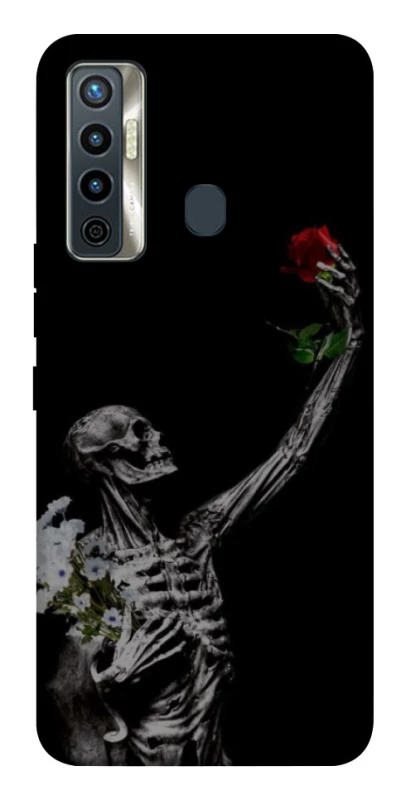 Чохол на TECNO Camon 17 Skeleton vs Rose фото 1 з 1