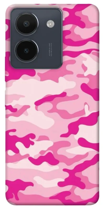 Чехол на Vivo Y36 camouflage pink фото 1 из 1