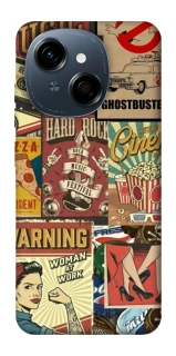 Чохол на TECNO Spark Go 1 Retro collage ver.2 фото 1 з 1