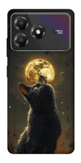 Чохол на ZTE Blade A36 Кіт під місяцем v2 фото 1 з 1