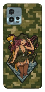 Чохол на Motorola Moto G72 Military Waifu фото 1 з 1