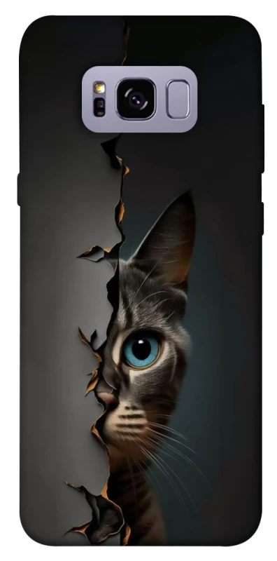 Чехол на Samsung G955 Galaxy S8 Plus Кот-подглядыватель v2 фото 1 из 1