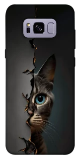 Чехол на Samsung G955 Galaxy S8 Plus Кот-подглядыватель v2 фото 1 из 1