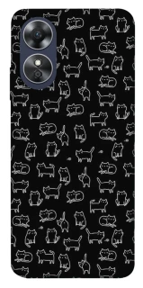 Чохол на Oppo A17 Black Cats фото 1 з 1