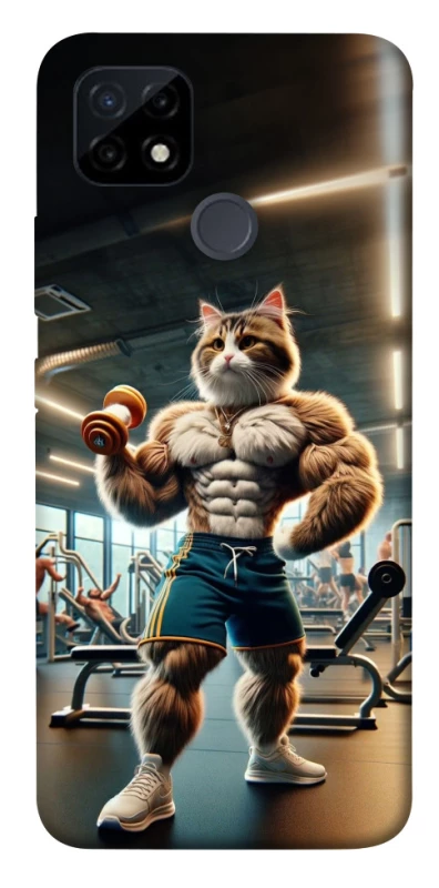 Чехол на Realme C25Y Качок кот фото 1 из 1