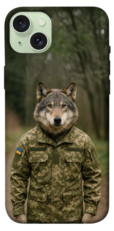 Чохол на Apple iPhone 15 Plus (6.7") Вовк захисник фото 1 з 1