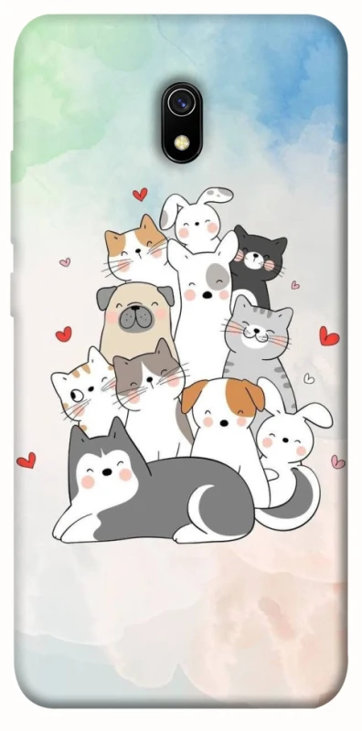 Чохол на Xiaomi Redmi 8a Funny Pets ver.2 фото 1 з 1