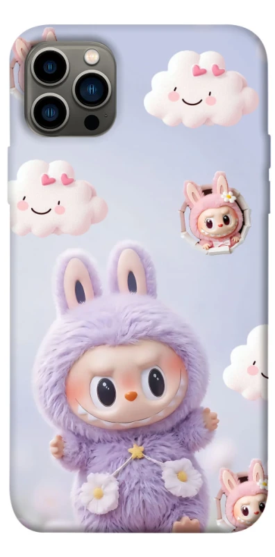 Чехол на Apple iPhone 12 Pro (6.1") Labubu & clouds фото 1 из 1