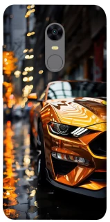 Чохол на Xiaomi Redmi 5 Plus / Redmi Note 5 (Single Camera) Golden sports car фото 1 з 1