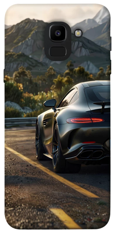 Чехол на Samsung J600F Galaxy J6 (2018) Car in the mountains фото 1 из 1