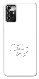 Чехол на ZTE Blade A72 Ukraine map фото 1 из 1