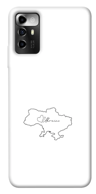 Чохол на ZTE Blade V40 Vita Ukraine map фото 1 з 1