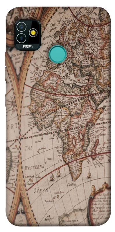 Чехол на TECNO POP 5 Карта путешествий фото 1 из 1