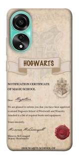 Чехол на Oppo A78 4G The Hogwarts acceptance letter фото 1 из 1