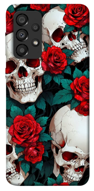 Чохол на Samsung Galaxy A33 5G skull and rose фото 1 з 1