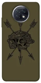 Чехол на Xiaomi Redmi Note 9 5G / Note 9T Mil skull фото 1 из 1