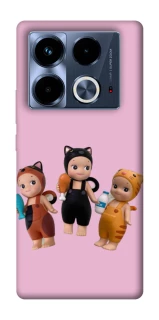 Чохол на Infinix Note 40 4G Cat Cafe Trio фото 1 з 1