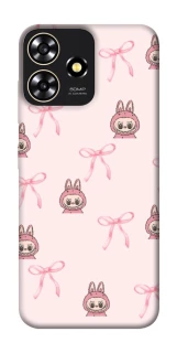 Чохол на ZTE Blade A73 4G Pink bows and Labubus фото 1 з 1