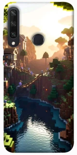 Чехол на Huawei Y6p Minecraft sunset фото 1 из 1