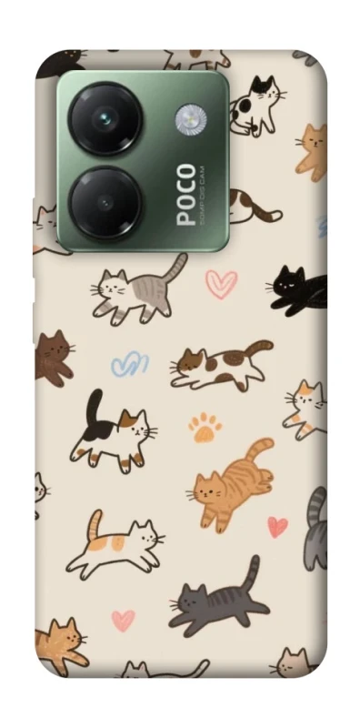 Чохол на Xiaomi Poco M7 pro 5G Cat style ver.2 фото 1 з 1