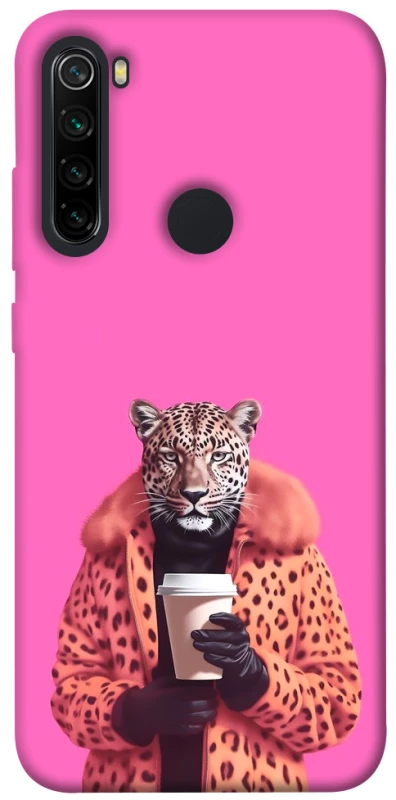 Чохол на Xiaomi Redmi Note 8 Леопард з кавою фото 1 з 1