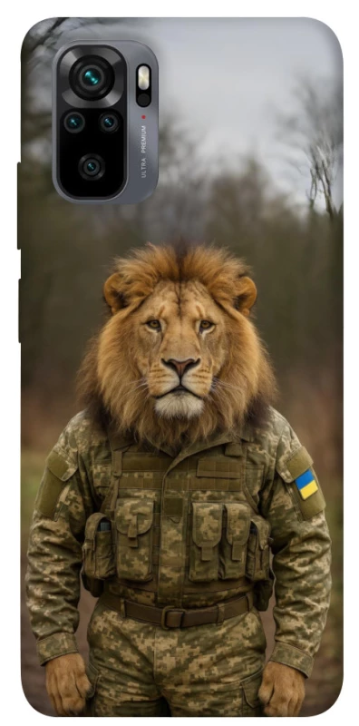 Чехол на Xiaomi Redmi Note 10 / Note 10s Лев защитник фото 1 из 1
