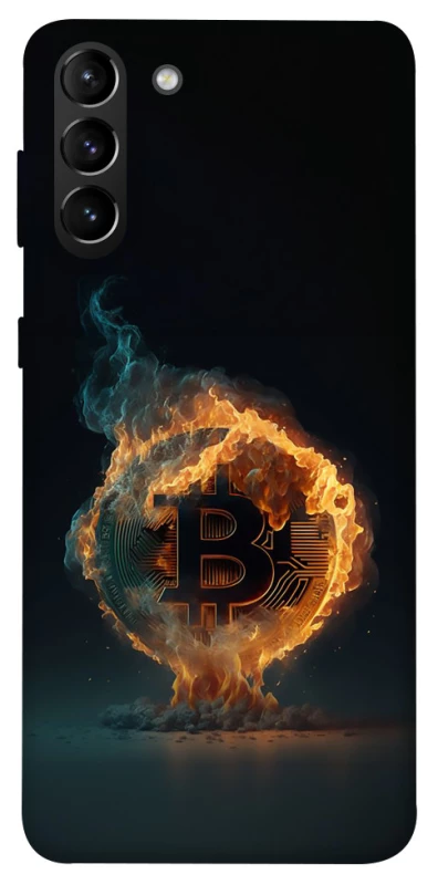 Чехол на Samsung Galaxy S21+ Fire Bitcoin фото 1 из 1