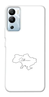 Чохол на Infinix Hot 12i Ukraine map фото 1 з 1