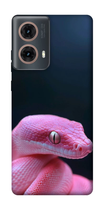 Чохол на Motorola Moto G85 Рожева змія фото 1 з 1