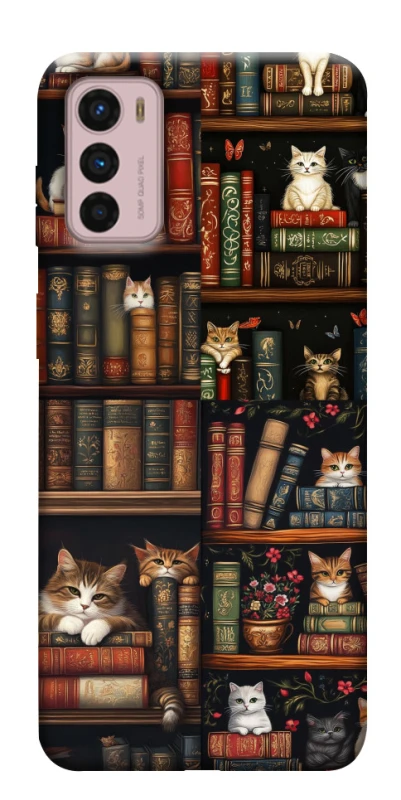 Чохол на Motorola Moto G42 Cats & Books фото 1 з 1