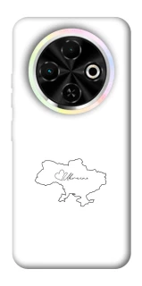 Чехол на TECNO Spark 30C Ukraine map фото 1 из 1