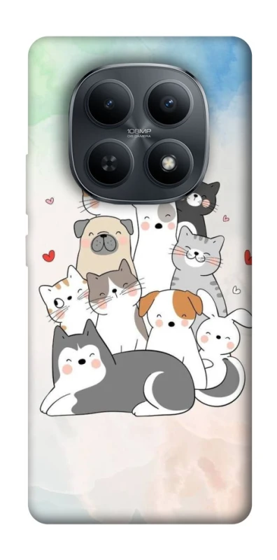 Чехол на Xiaomi Redmi Note 15 4G/5G (EU) Funny Pets ver.2 фото 1 из 1