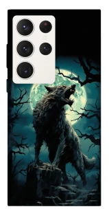 Чохол на Samsung Galaxy S23 Ultra Вовк під місяцем фото 1 з 1